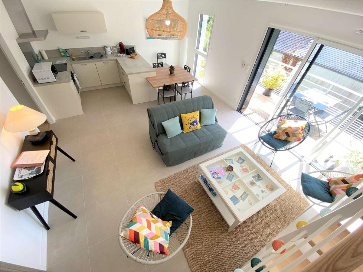 Duplex Lumineux A Benodet: Plage Et Thalasso A Pied, Terrasse, Parking Et Abri Velo Inclus - Fr-1-481-117 Exteriér fotografie